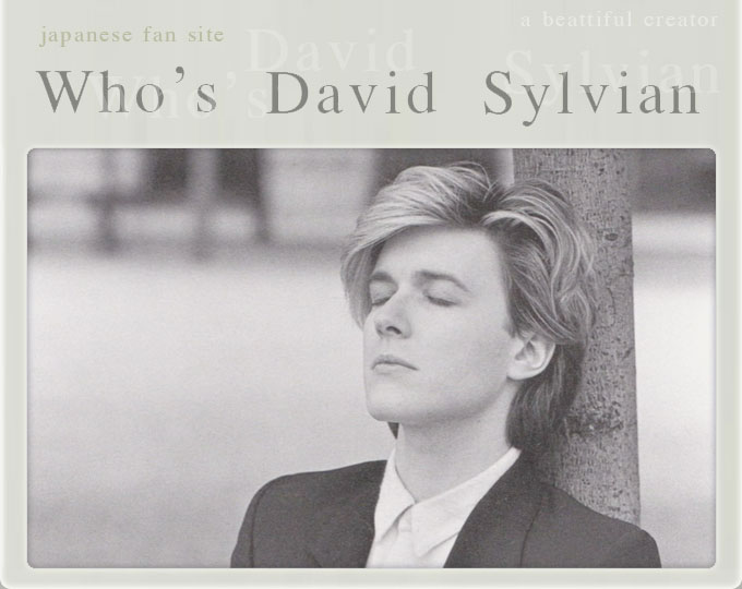 WHO'S david sylvian