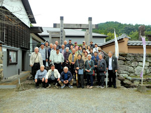 秋月博物館前にて